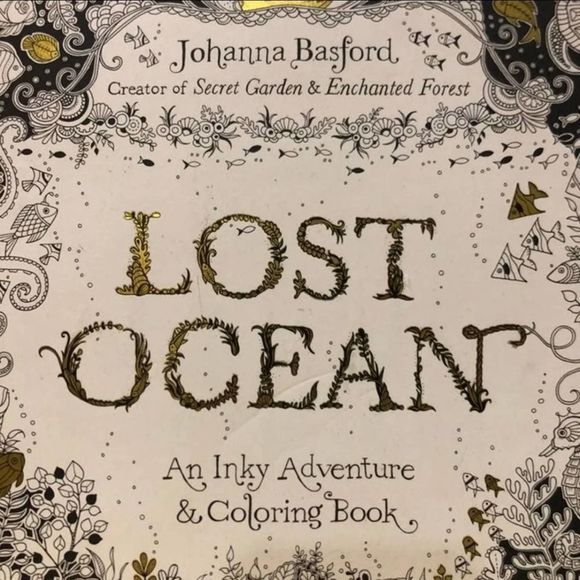 Lost Ocean by Johanna Basford; An Inky Adventure & Coloring Book with Extras - Picture 2 of 11